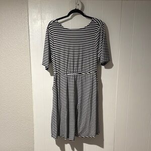 Mini Jersey Twist Back Skater Dress